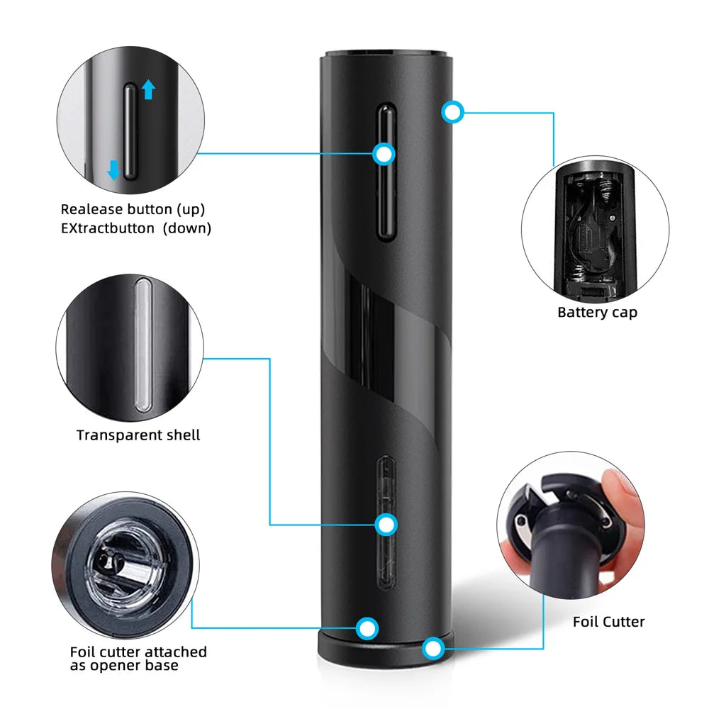 CorkPop & Pour: The Cordless Electric Wine Opener for Effortless Celebrations