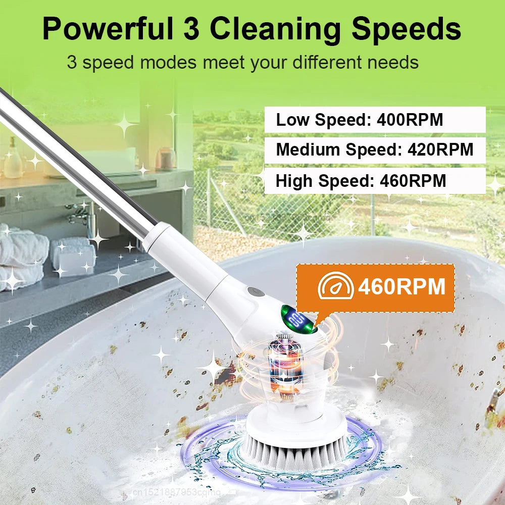 WhizzClean 360° Pro: The Cordless Power Scrubber for a Sparkling Home