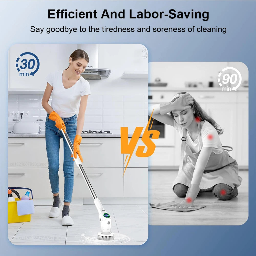 WhizzClean 360° Pro: The Cordless Power Scrubber for a Sparkling Home