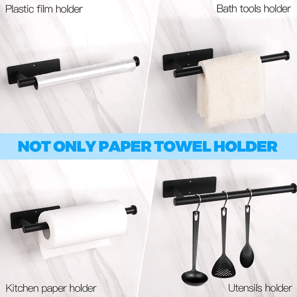 Stick & Style: The Multi-Purpose Adhesive Holder for Toilet Roll & Kitchen Towels