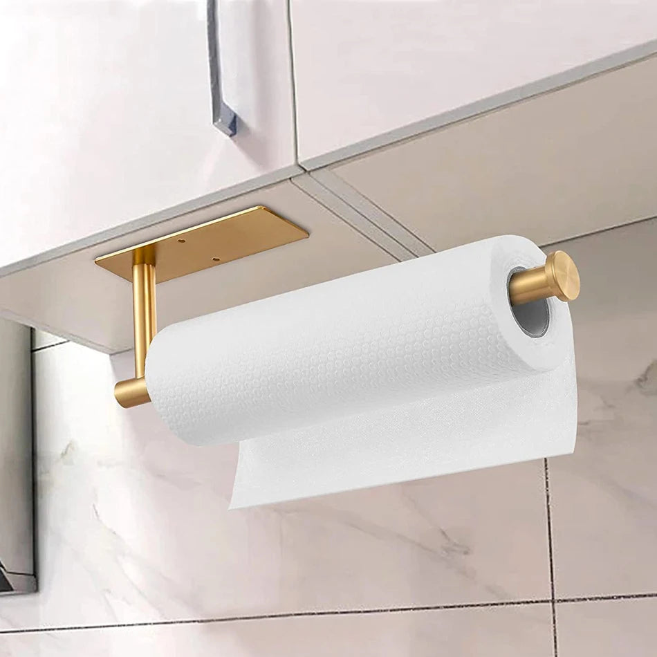 Stick & Style: The Multi-Purpose Adhesive Holder for Toilet Roll & Kitchen Towels