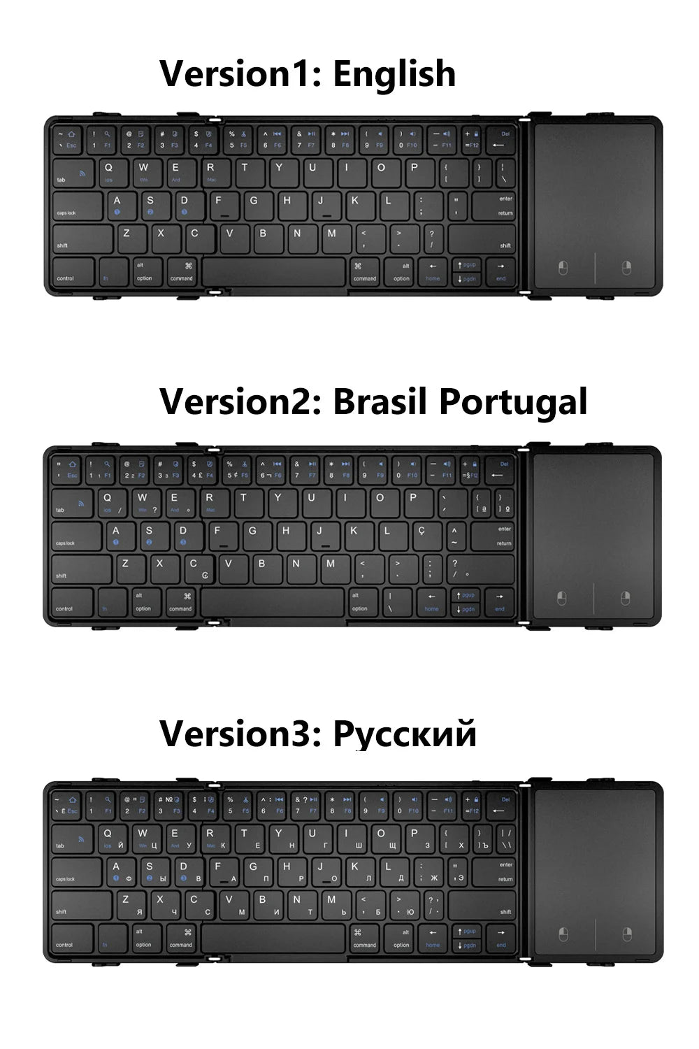 TriFold Touch Keyboard